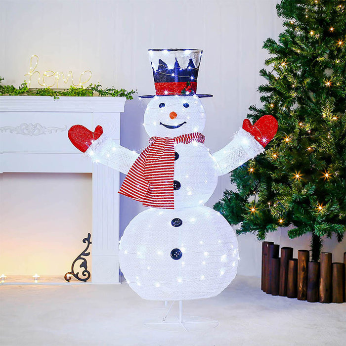 120cm LED 폴딩 헬로우 눈사람 크리스마스 장식소품